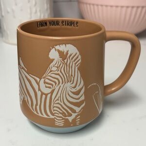Zebra Print Tan Mug